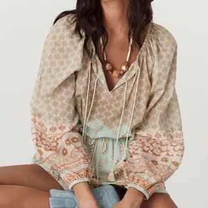Spell & the gypsy collective Sweet Nothings Blouse Peppermint NWT Organic Cotton